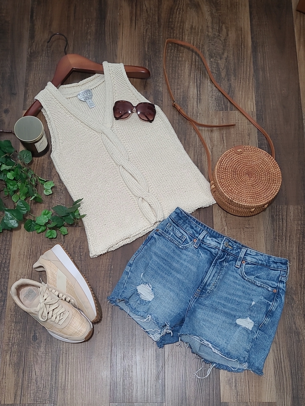 Beautiful Cream Italian Yarn Sweater Vest